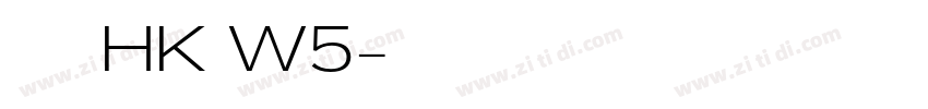 華康儷黑HK W5字体转换